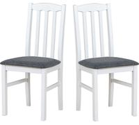 Chaise de salle à manger 2 x "BOS 12", blanc, hygge 96