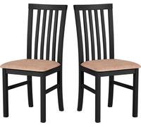 Chaise de salle à manger 2 x "Milano 1", noir