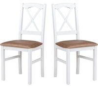 Chaise de salle à manger 2 x "Nilo 11", blanc