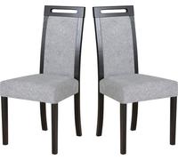 Chaise de salle à manger 2 x "Roma 5", noir