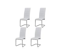 6x Chaise de Salle à Manger Cantilever Noir Chaise à Manger Cuisine vidaXL