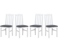 Chaise de salle à manger 4x "BOS 12", blanc, hygge 96,