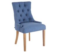 Chaise de salle à manger Aberdeen tissu , Bleu-Antique clair