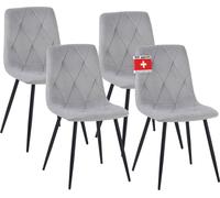 Chaise de salle à manger Albatros Dora avec revêtement en tissu, design vintage élégant, supporte une charge de 110 kg, chaise rembourrée - chaise de cuisine moderne, chaise de salle à manger