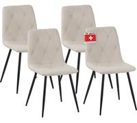 Chaise de salle à manger Albatros Dora avec revêtement en tissu, design vintage élégant, supporte une charge de 110 kg, chaise rembourrée - chaise de cuisine moderne, chaise de salle à manger