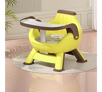 Chaise de Salle à Manger au Sol pour Tout-petits, Chaise de Repas pour bébé à Plateau Double Couche à Forte Charge pour Enfants (Jaune)