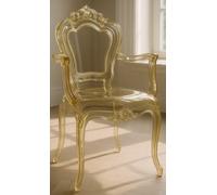 Chaise De Salle À Manger Avec Accoudoirs En Plastique Design Bistrot