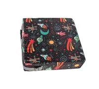 Chaise de salle à manger avec rehausseur | Coussin de harnais imprimé coloré pour | Coussin de siège de sécurité pour en PU lavable, démontable et réglable pour les déjeuners de voyage