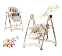 Chaise de salle à manger bébé, Balancelle Transat bébé, chaise à bascule, multifonctionnel,Ceinture de sécurité cinq points, timing