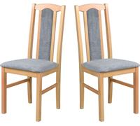 Chaise de salle à manger, bois chêne massif Chaise Chaise de cuisine - Set 2x Bos 7 Grandson