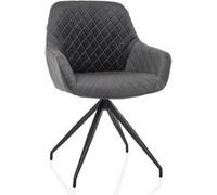 ELVERUM - Chaise rembourrée Gris