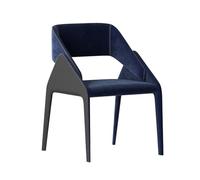 Chaise de salle à manger Chaise de bureau confortable et chaise de salle à manger - Chaise de cuisine en cuir avec pieds en métal pour salon, chambre à coucher, restaurant(Noir)