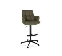 Chaise de salle à manger / chaise pivotante SOLAO LIFE HIGH Tissu vert
