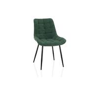 Chaise de salle à manger / chaise rembourrée ELARIS tissu pétrole