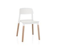 SCANDI E - Chaise à quatre pieds Blanc