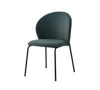 Chaise de salle à manger Chaises de salle à manger, Chaises d'appoint rembourrées modernes, dossier ergonomique sans accoudoirs, chaises du milieu du siècle, chaises de cuisine et salle à manger (vert