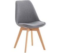 Chaise de salle à manger / cuisine Linares , Gris clair/Tissu Gris clair G