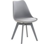 Chaise de salle à manger / cuisine Linares , Gris / Gris/Plastique Gris / Gris G
