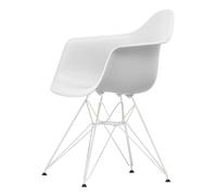 Chaise de Salle à Manger Eames Plastic RE DAR en Coton Blanc/ Blanc