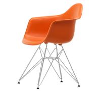 Chaise de Salle à Manger Eames Plastic RE DAR Orange rouille/Chrome