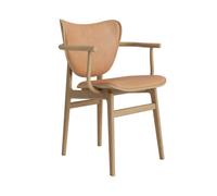 Chaise de Salle à Manger Elephant avec Accoudoirs, Chêne Naturel/camel 21004