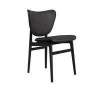 Chaise de Salle à Manger Éléphant NORR11, Noir en Chêne Noir/anthracite 21003