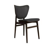 Chaise de Salle à Manger Éléphant NORR11, Revêtement en Chêne Fumé Clair/camel 21004