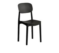 Chaise de salle à manger empilable - Design moderne en plastique avec dossier carré pour économiser de l'espace - Ajoute une touche d'élégance à la décoration de la salle à manger