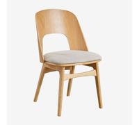 Chaise de salle à manger en bois et rembourrée Juna Bois Naturel