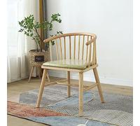 Chaise de salle à manger en bois massif du milieu du siècle avec siège rembourré, parfaite pour la maison, le bureau, le salon et les espaces d'angle - Modernisation élégante et confortable des