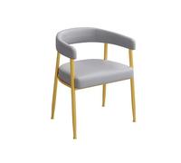 Chaise de salle à manger en cuir, canapé capitonné, ensemble de meubles de salon avec table en ardoise et cadre en métal