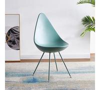 Chaise de Salle à Manger en Plastique Moderne, Chaise Coquille D'œuf Simple et Créative en Forme de Goutte D'eau, Pieds de Chaise à Cadre en Acier Massif,Adaptée aux Restaurants, Aires de Repos,Hôtels