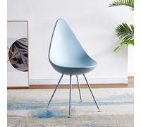 Chaise de Salle à Manger en Plastique Moderne, Chaise Coquille D'œuf Simple et Créative en Forme de Goutte D'eau, Pieds de Chaise à Cadre en Acier Massif,Adaptée aux Restaurants, Aires de Repos,Hôtels