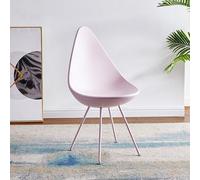 Chaise de Salle à Manger en Plastique Moderne, Chaise Coquille D'œuf Simple et Créative en Forme de Goutte D'eau, Pieds de Chaise à Cadre en Acier Massif,Adaptée aux Restaurants, Aires de Repos,Hôtels