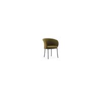 Chaise de Salle à Manger en Tricot Normann Copenhagen Noir/olive