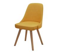 Chaise de salle à manger ergonomique moderne en cuir jaune pivotant à 360° Design élégant confort pour salon, cuisine, chambre à coucher ou bureau Solution d'assise polyvalente