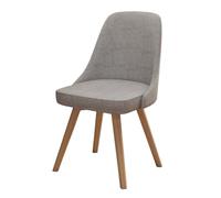 Chaise de salle à manger ergonomique pivotante à 360° avec accents en cuir gris moderne pour salon, chambre à coucher, bureau et cuisine, chaise simple élégante et confortable pour décoration de
