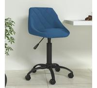 Vidaxl Chaise De Salle À Manger Bleu Velours Bleu