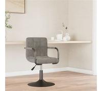 Vidaxl Chaise De Salle À Manger Gris Clair Velours Gris