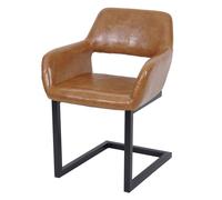 Chaise H. 80 cm non pliable interieur en metal marron