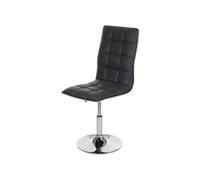 Mendler Chaise de salle à manger HWC-C41 – Pivotante et réglable en hauteur – Similicuir gris