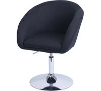 Chaise De Salle À Manger Hwc-F19, Chaise De Cuisine Chaise Pivotante Fauteuil Lounge, Pivotante Réglable En Hauteur Tissu/Textile Anthracite Gris