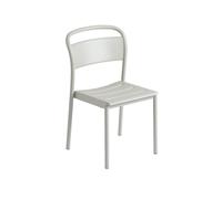 Chaise de Salle à Manger Linear en Acier Gris