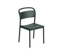 Chaise de Salle à Manger Linear en Acier Vert Foncé