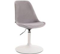 Chaise de salle à manger Maverick en velours , Gris/Blanc G