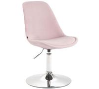 Chaise de salle à manger Maverick en velours , Rose/Chrome G