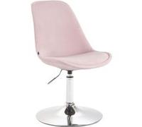 Chaise de salle à manger Maverick en velours , Rose/Chrome G