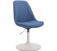 Chaise de salle à manger MAVERICK tissu , Bleu/Blanc G