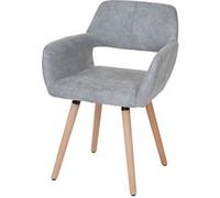 Chaise de salle à manger MENDLER HWC-A50 II tissu gris béton Gris G