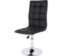 Chaise de salle à manger MENDLER HWC-C41 réglable en hauteur similicuir noir Noir G